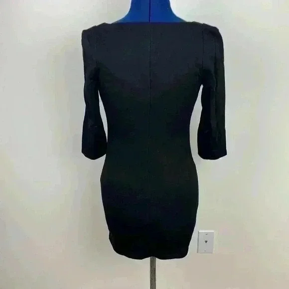 🆕nwt Lucy Paris plunge front black mini - Picture 2 of 10